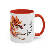 Border Collie Red Merle, Personalized Accent Mugs, 11oz