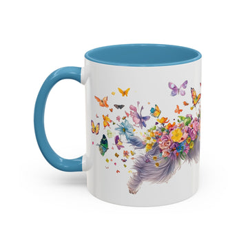 Peekingese #2 Personalized Accent Mugs, 11oz