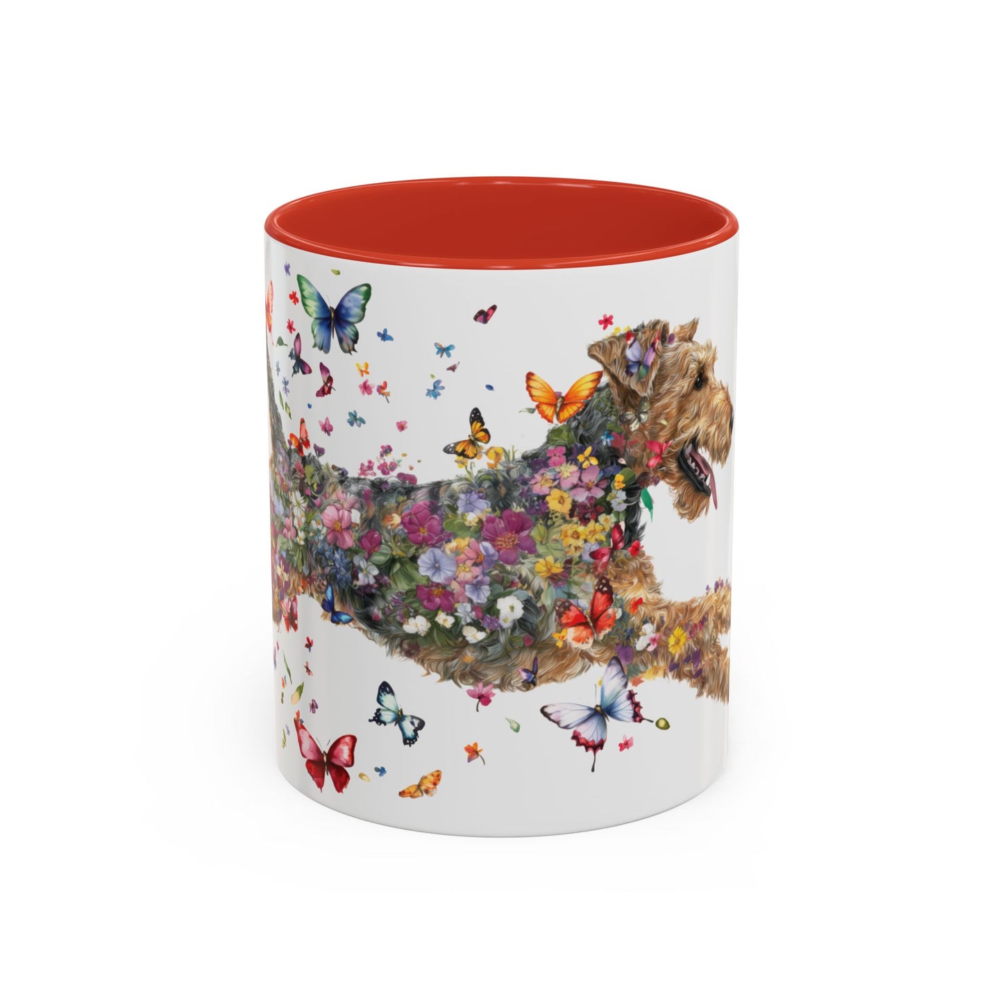 Airedale Terrier Personalized Accent Mugs, 11oz