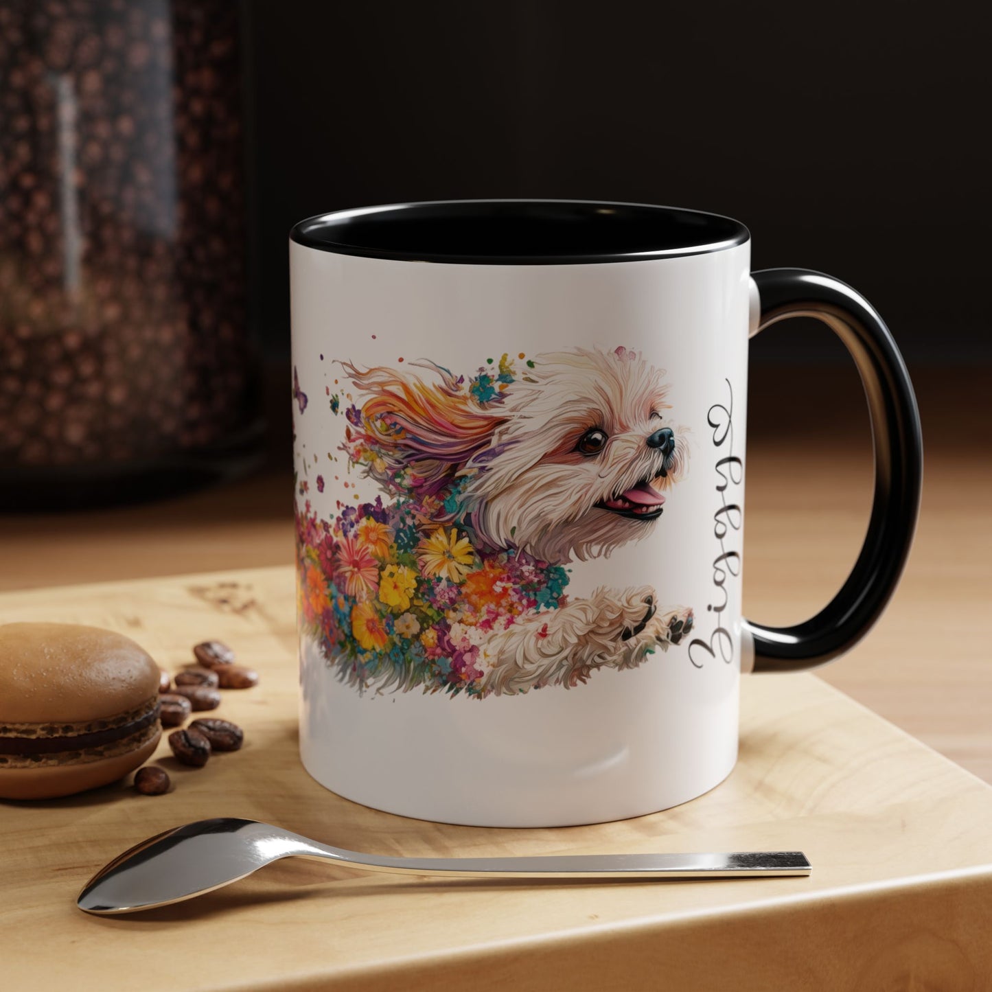 Shih Tzu Personalized Accent Mugs, 11oz
