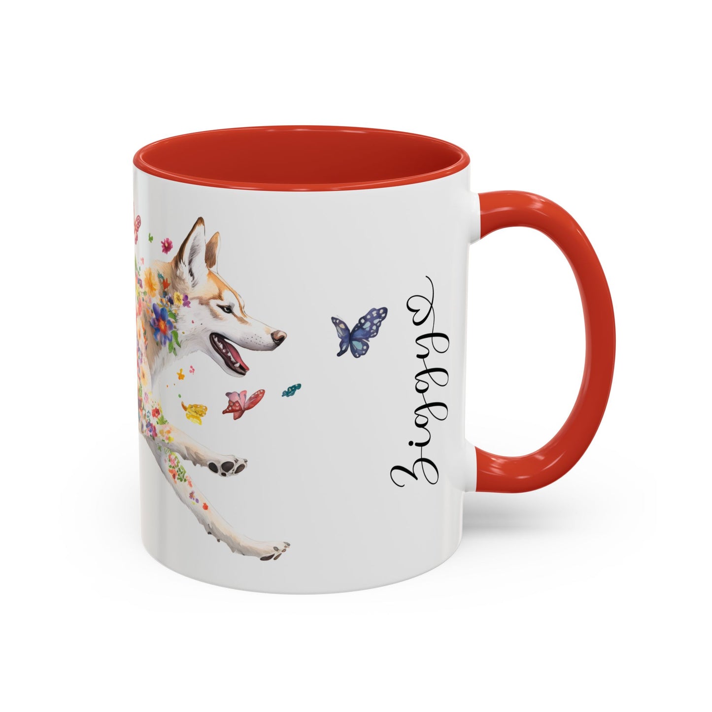 Husky #1 Personalized Accent Mugs, 11oz