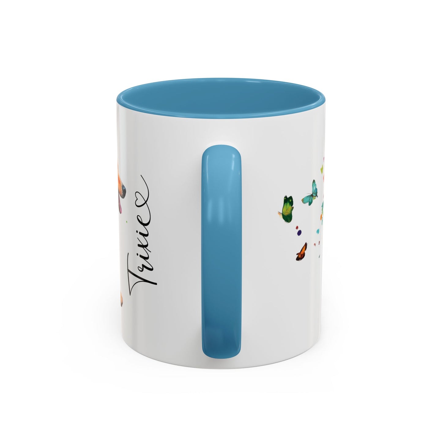 Shetland Sheepdog Personalized Accent Mugs, 11oz