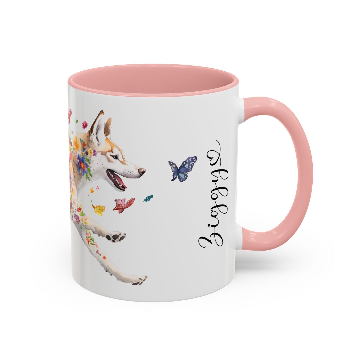 Husky #1 Personalized Accent Mugs, 11oz