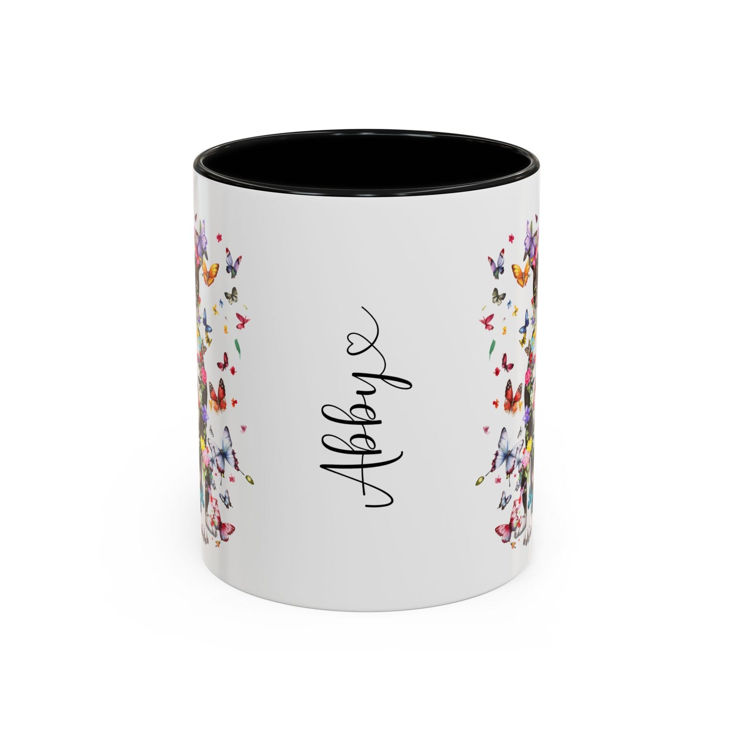Box Terrier Personalized Colorful Accent Mugs, 11oz