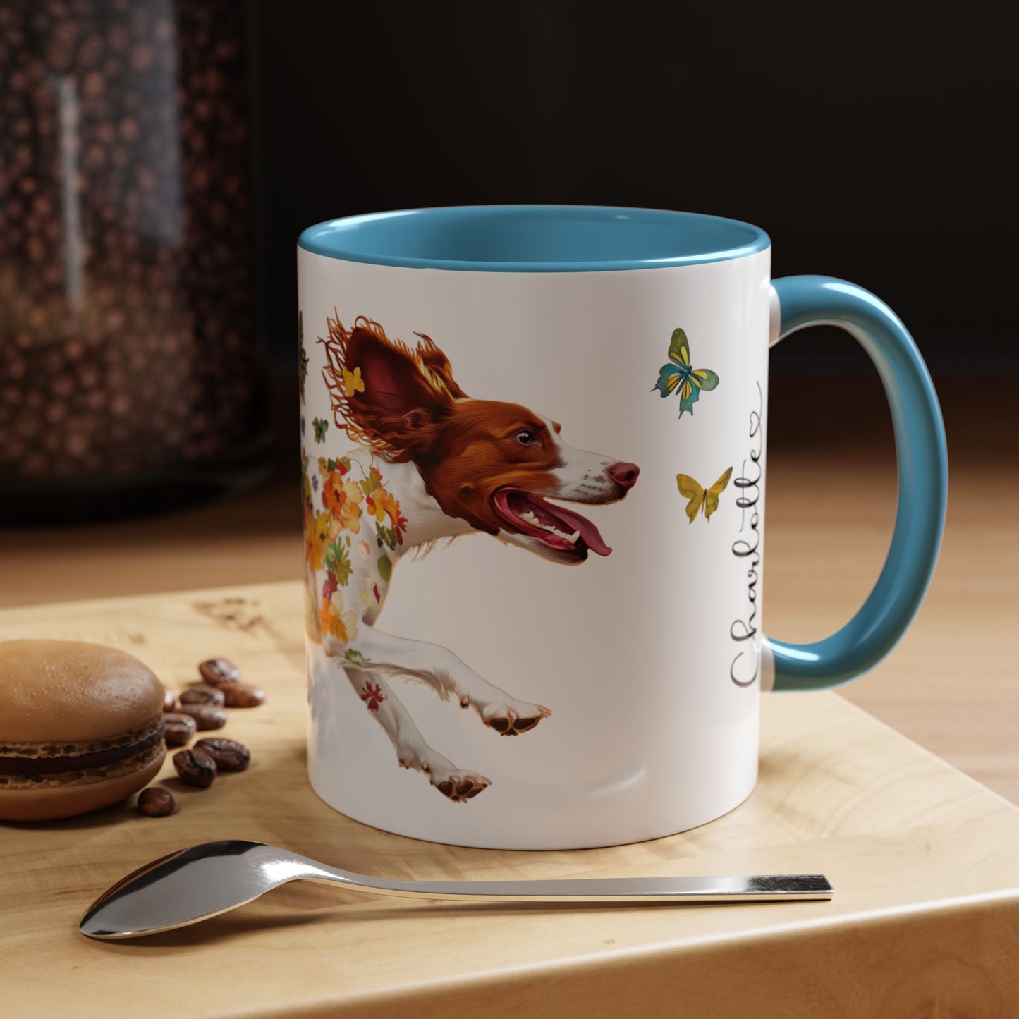 American Brittany #1 Personalized Accent Mugs, 11oz