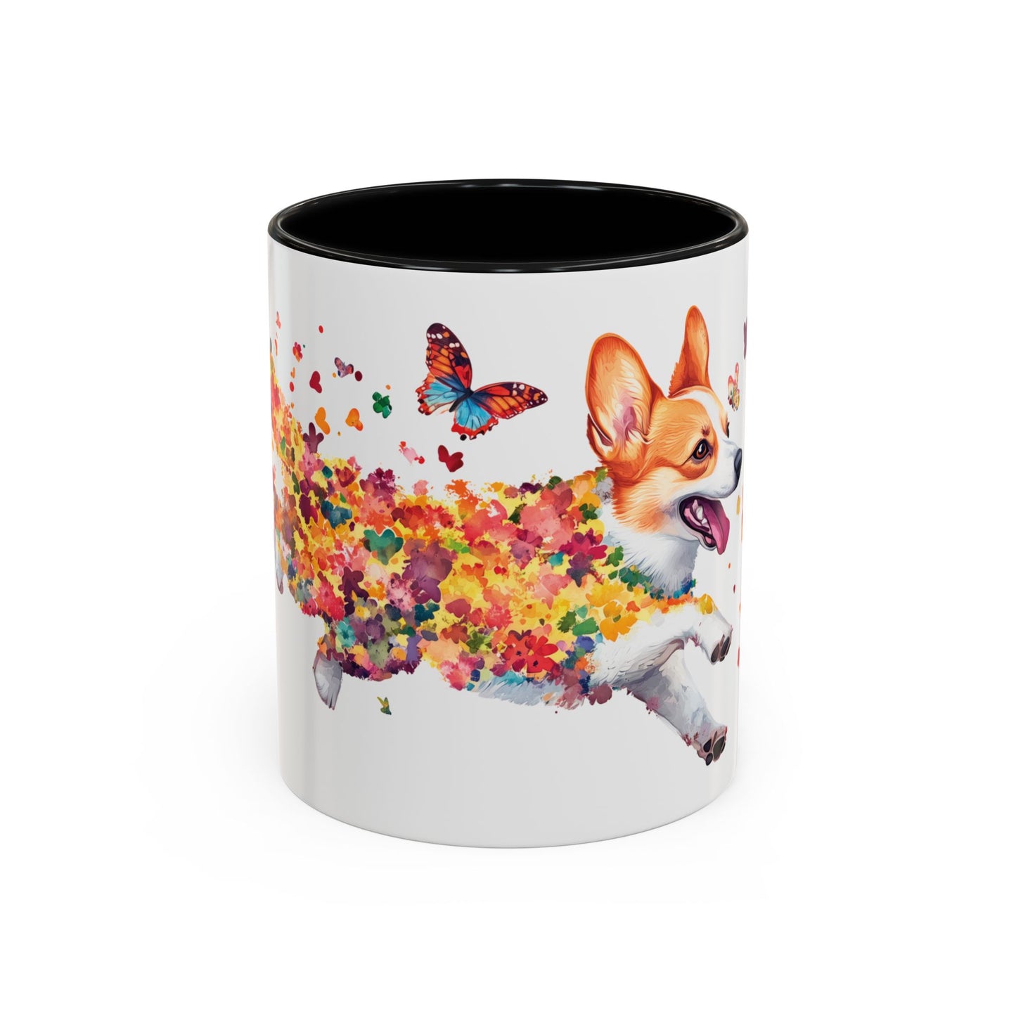 Corgi Personalized Accent Mugs, 11oz