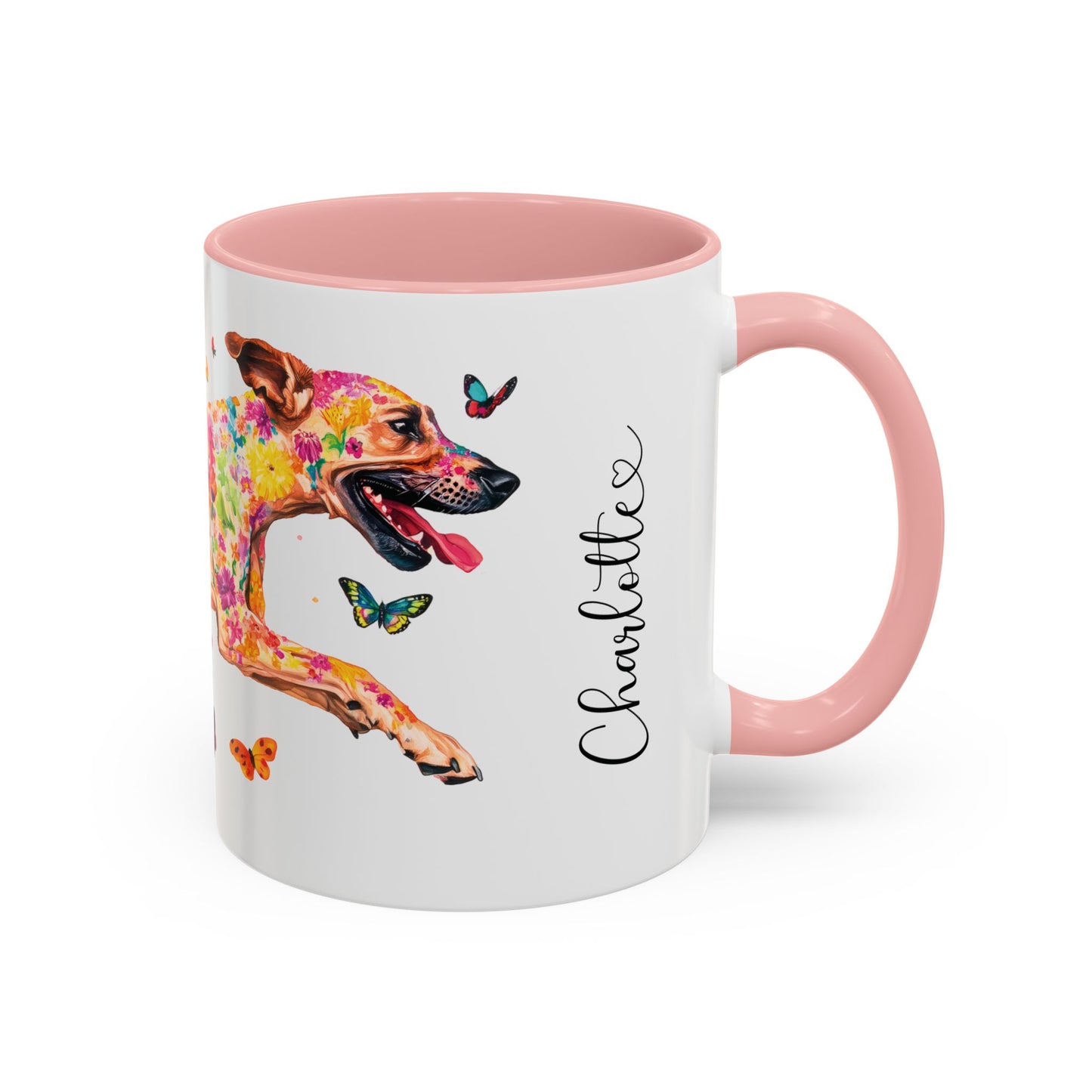Black Mouth Cur Personalized Accent Mugs, 11oz