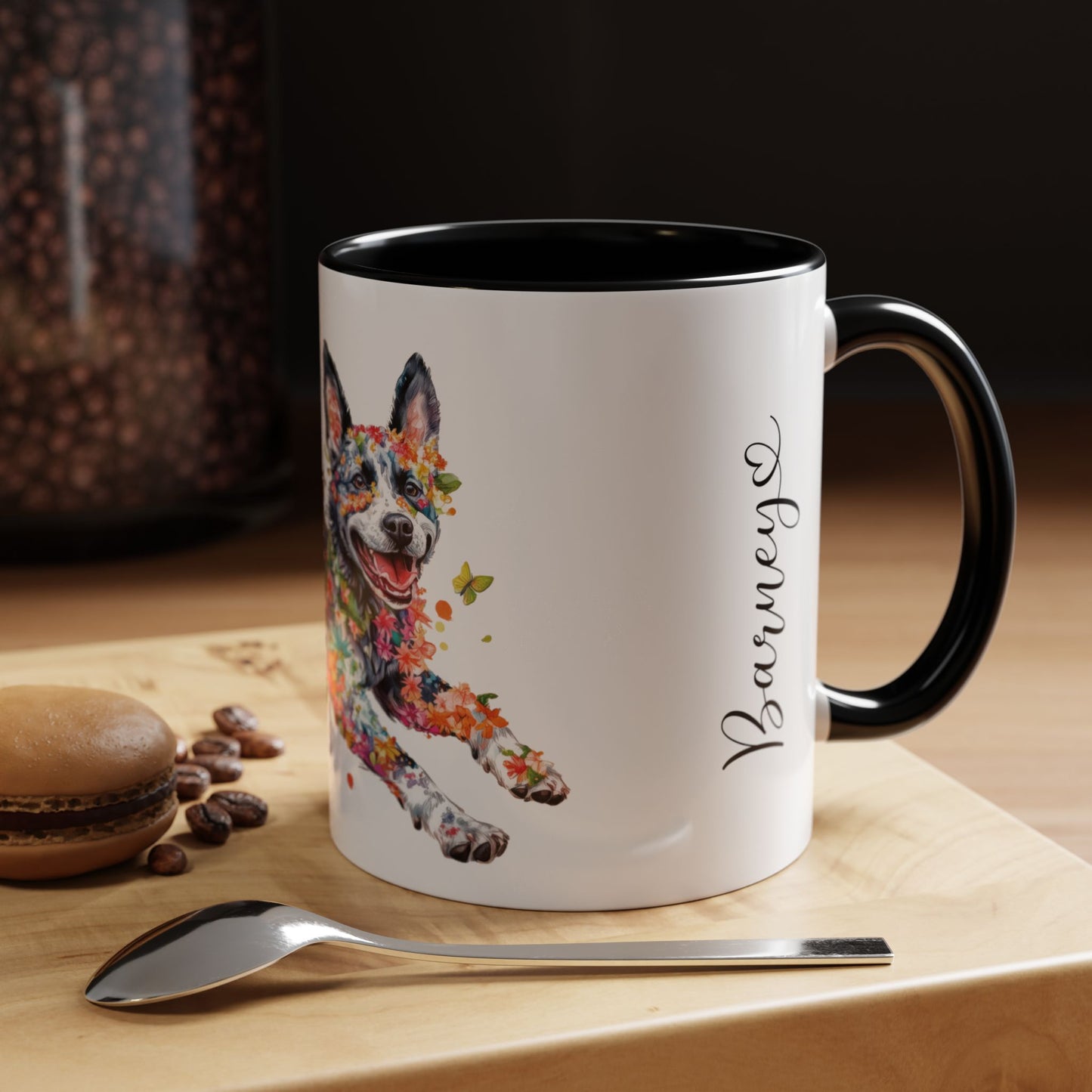 Australian cattle dog (Blue Heeler) Personalized Accent Mugs, 11oz