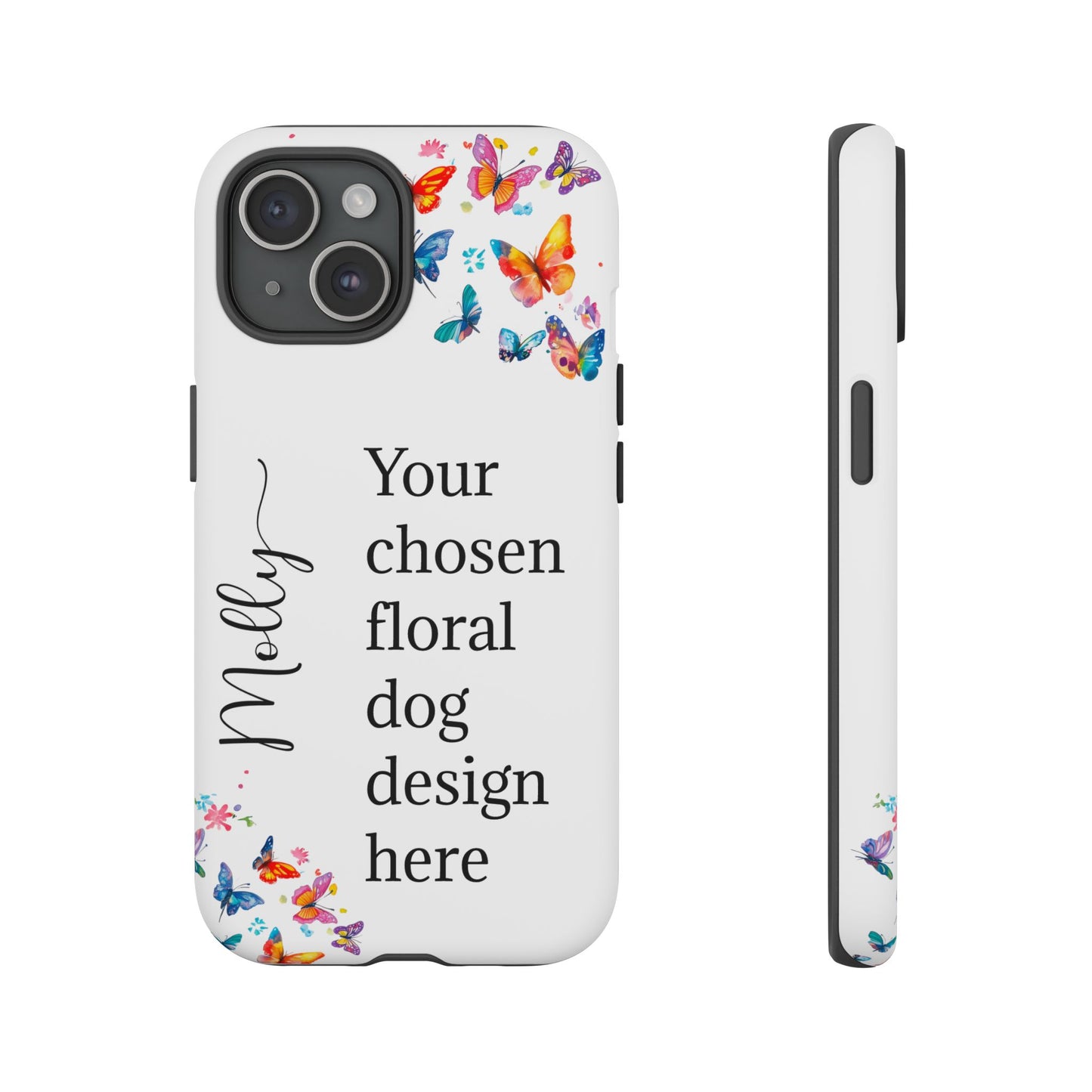Phone Case, Personalized from ANY OF OUR DESIGNS - White case