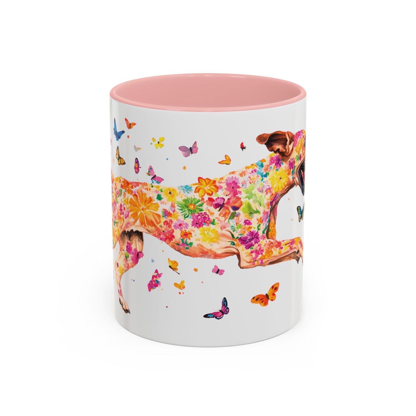 Black Mouth Cur Personalized Accent Mugs, 11oz