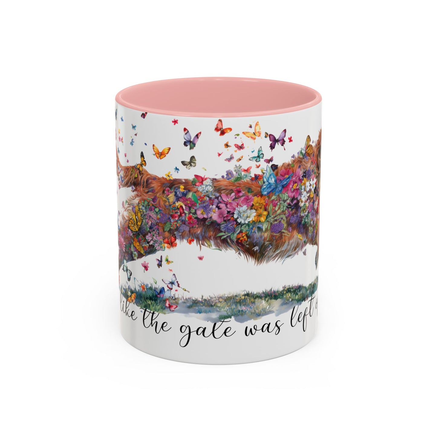 Nova Scotia Duck Tolling Retriever “Live like the gate was left open" Accent Mugs, 11oz
