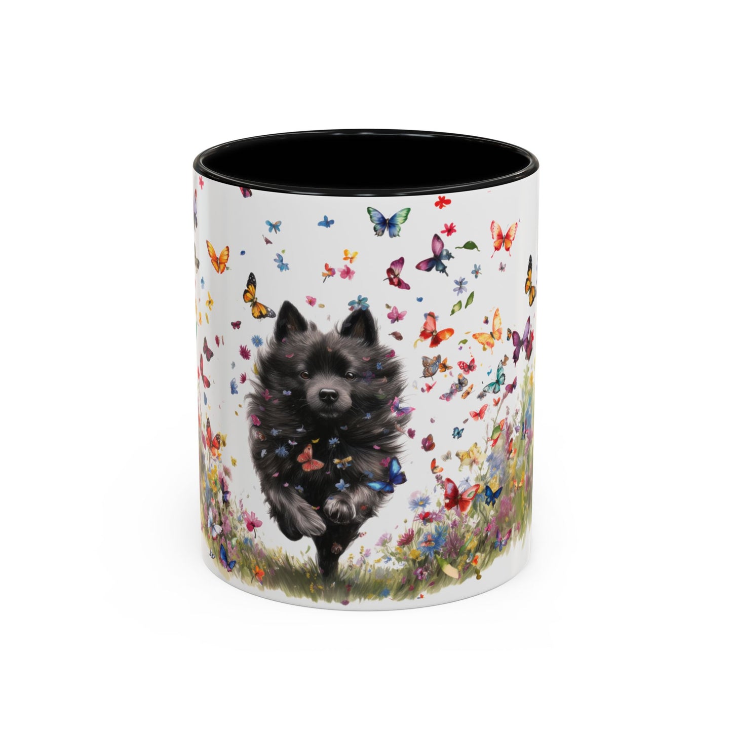 Schipperke #2 Personalized Accent Mugs, 11oz