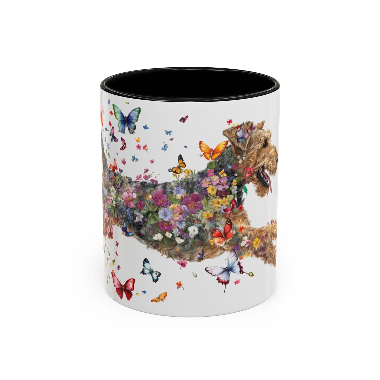 Airedale Terrier Personalized Accent Mugs, 11oz