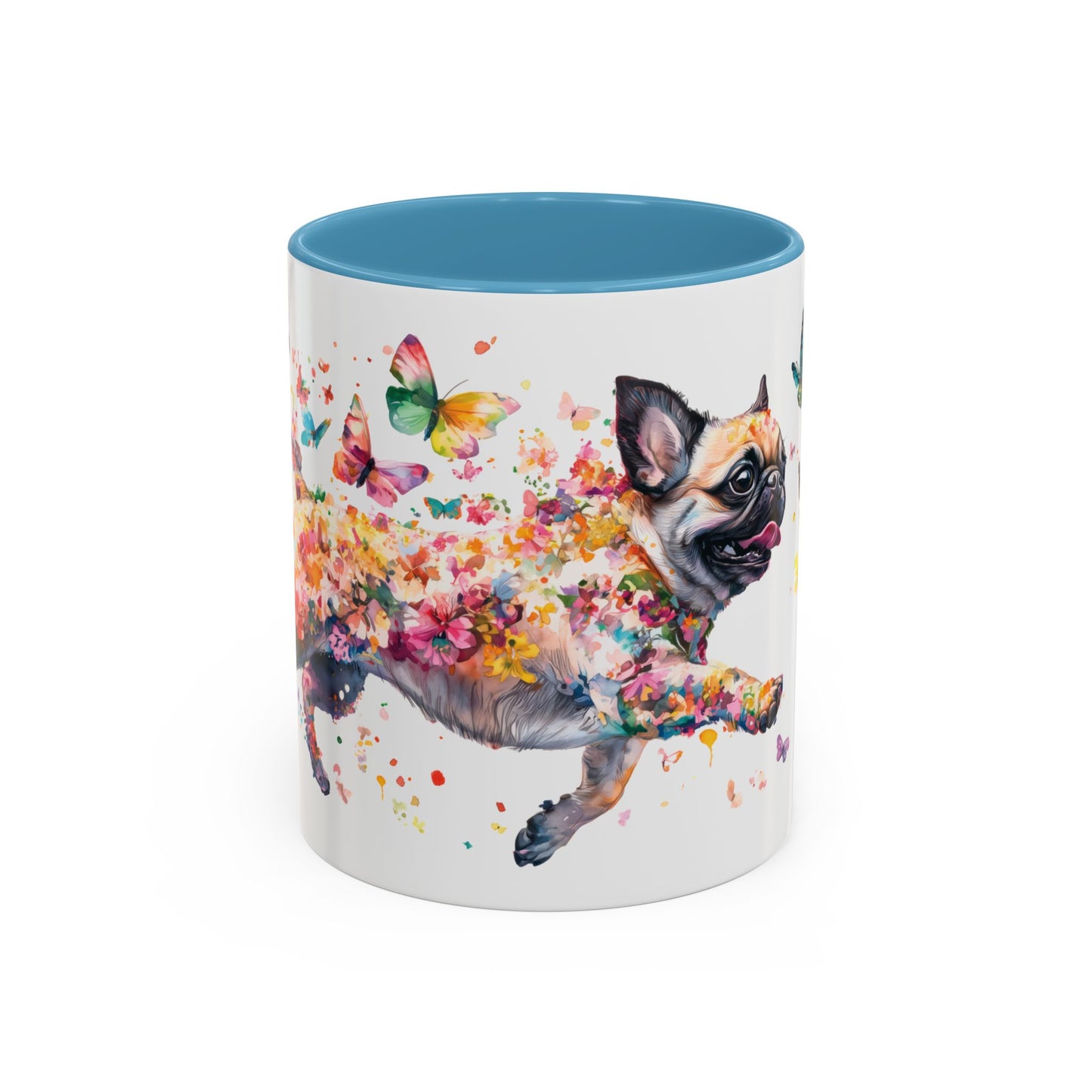 Pug Personalized Accent Mugs, 11oz