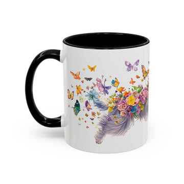 Peekingese #2 Personalized Accent Mugs, 11oz
