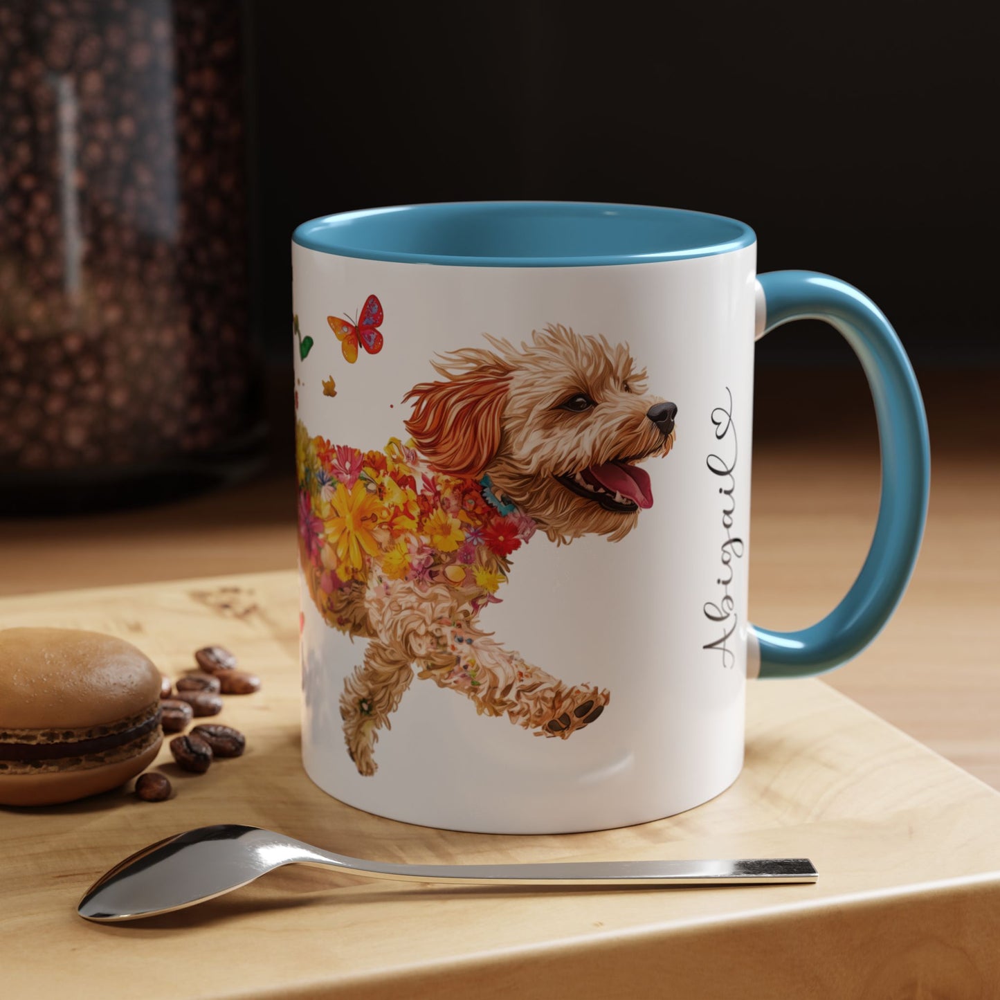 Cavoodle/Cavapoo Personalized Accent Mugs, 11oz