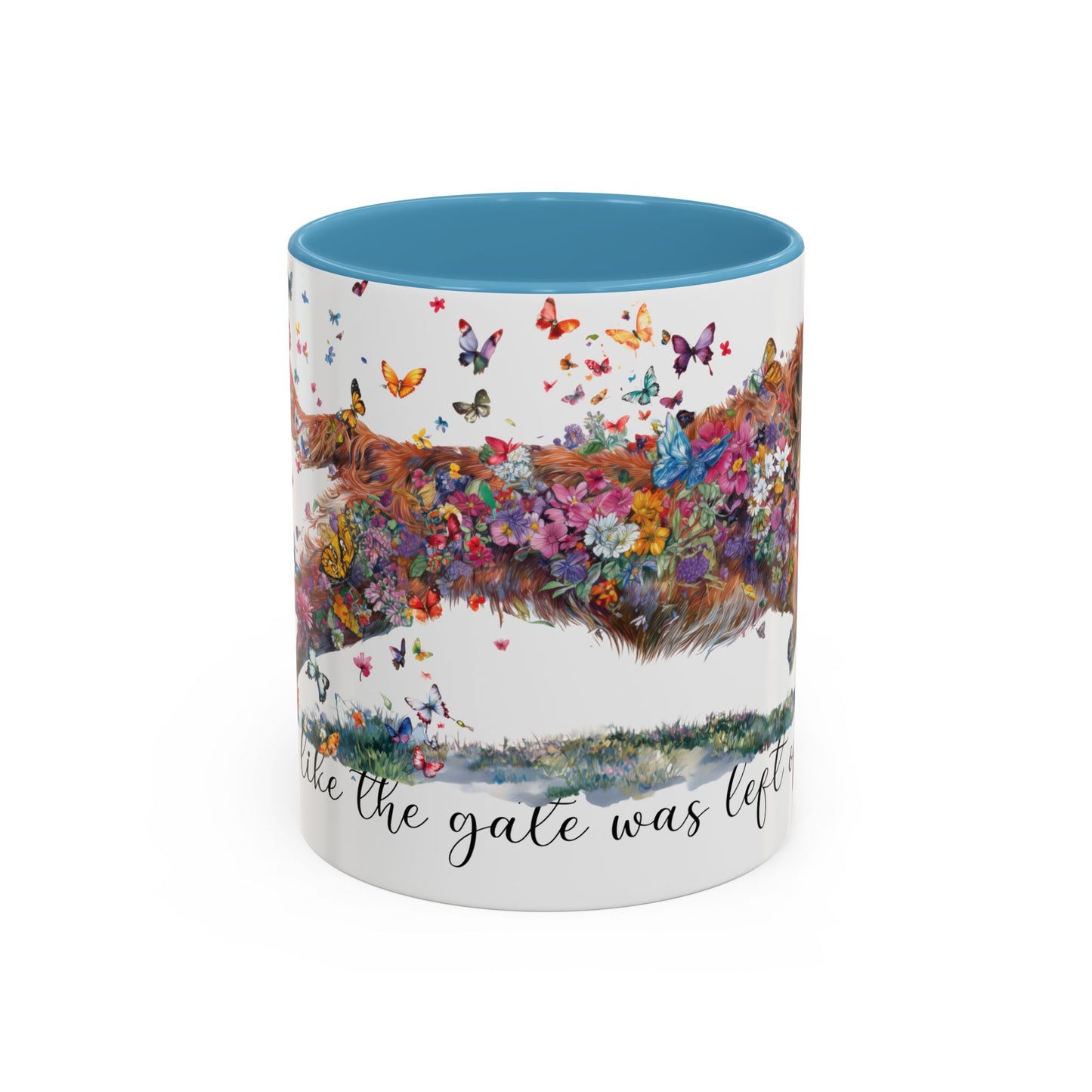 Nova Scotia Duck Tolling Retriever “Live like the gate was left open" Accent Mugs, 11oz