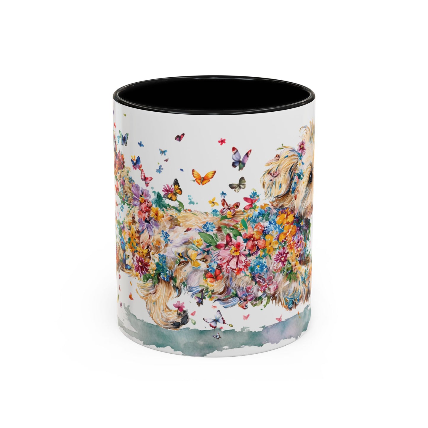 Yorkipoo #2 Personalized Accent Mugs, 11oz