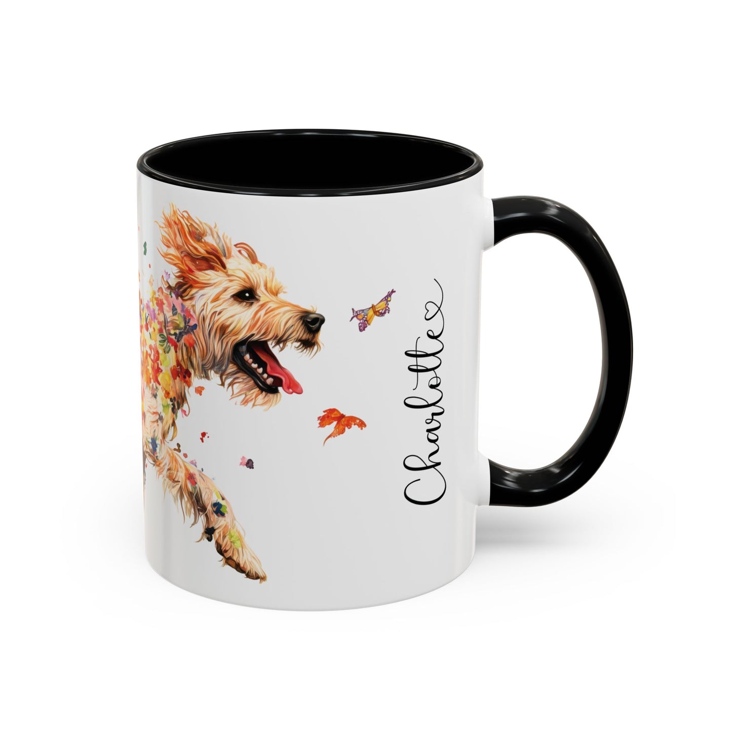 Otterhound Personalized Accent Mugs, 11oz