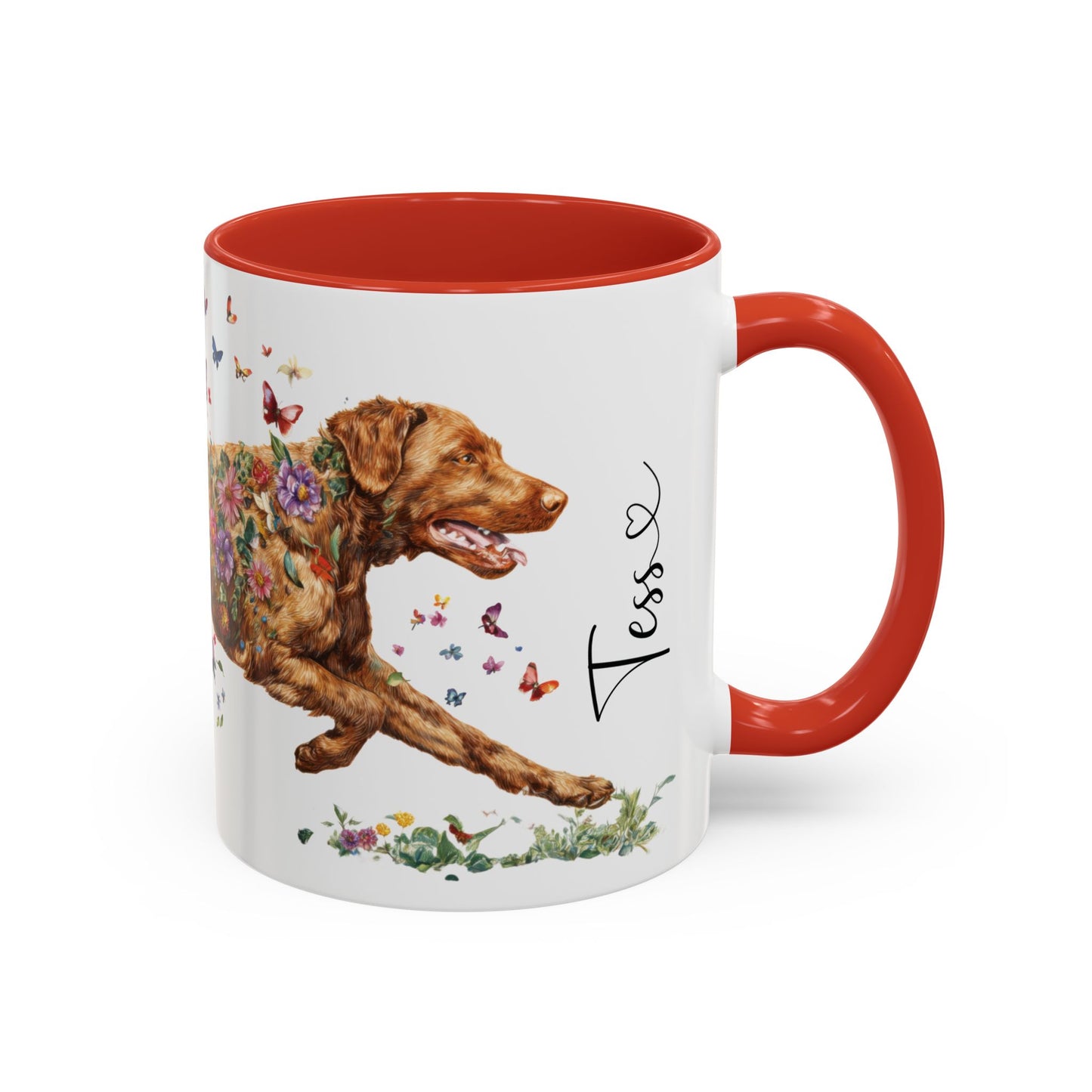 Chesapeke Bay Retriever Personalized Accent Mugs, 11oz