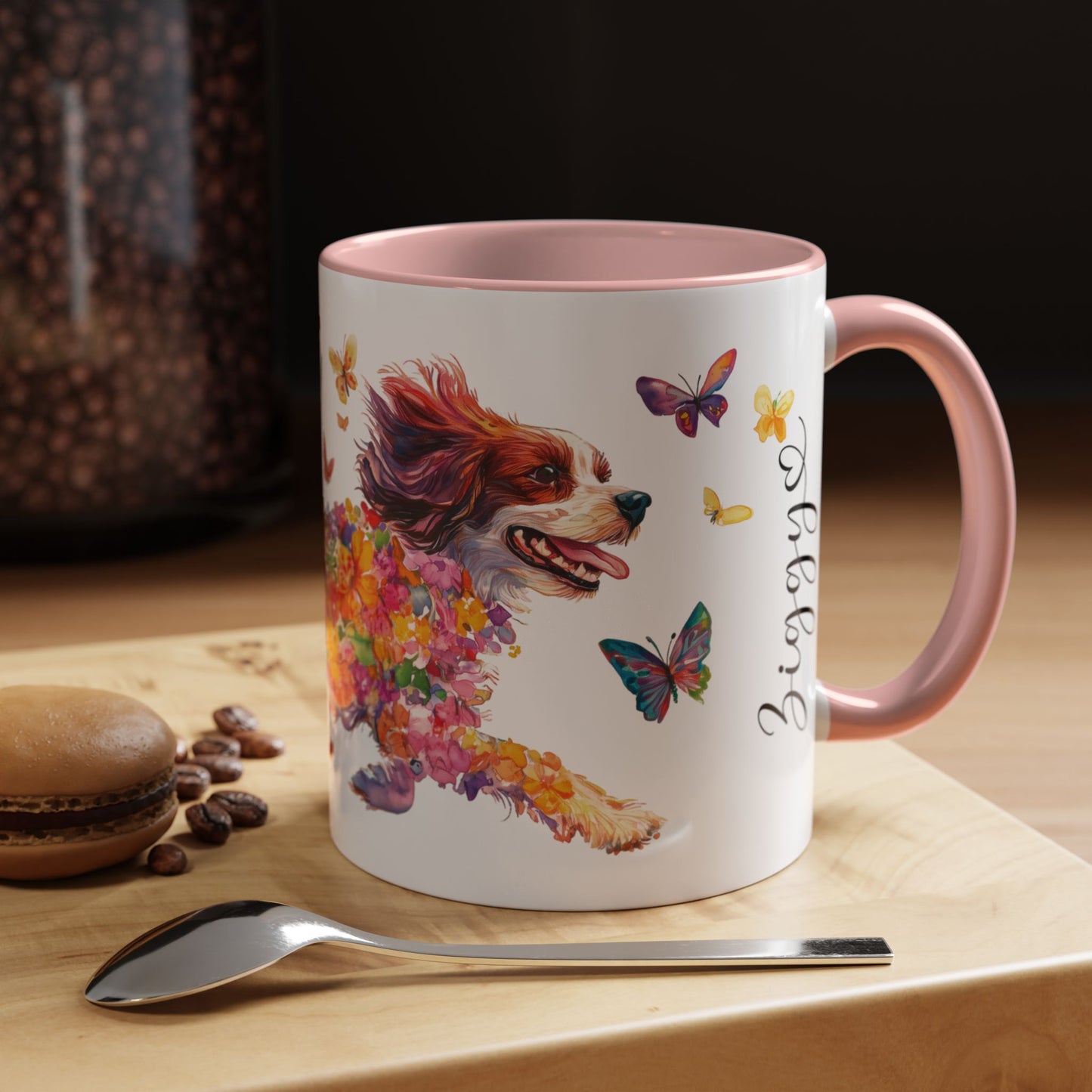 Cavalier King Charles Spaniel Personalized Accent Mugs, 11oz