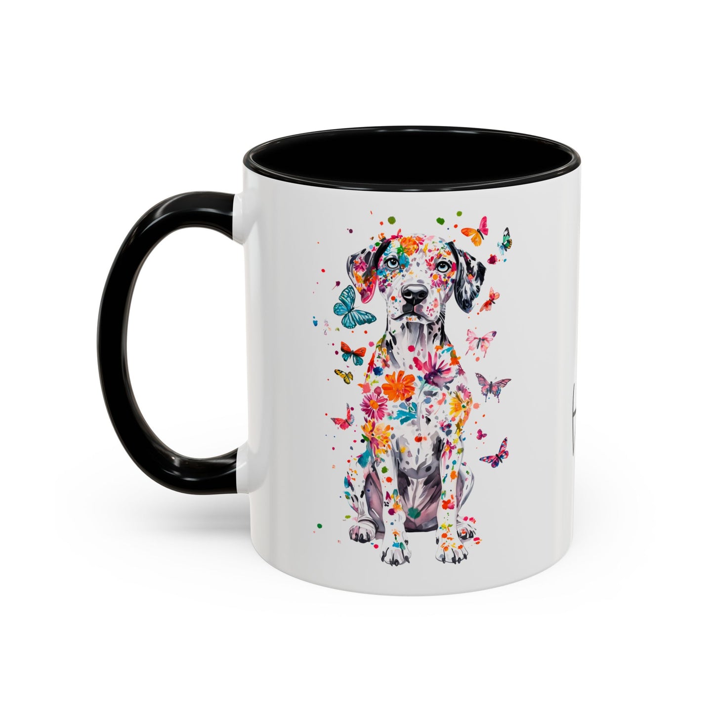 Dalmatian Personalized Colorful Accent Mugs, 11oz