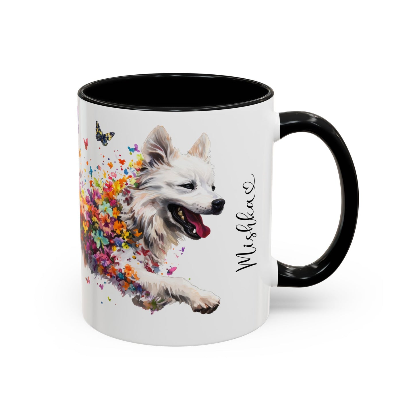 Samoyed Colorful Accent Mugs, 11oz