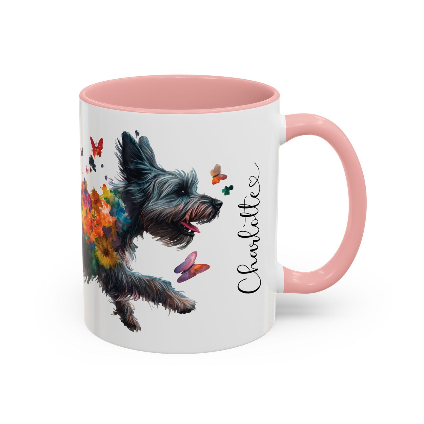 Scottish Terrier Personalized Accent Mugs, 11oz