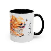 Peekingese Personalized Accent Mugs, 11oz