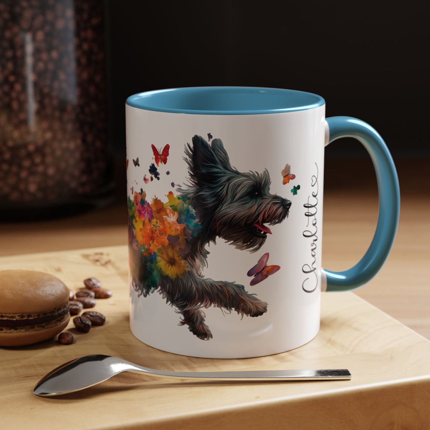 Scottish Terrier Personalized Accent Mugs, 11oz