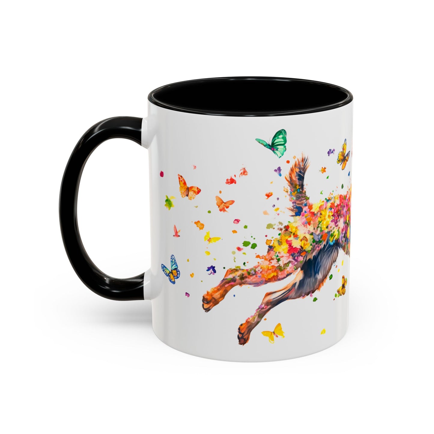 Dutch Shepherd Personalized Colorful Accent Mugs, 11oz
