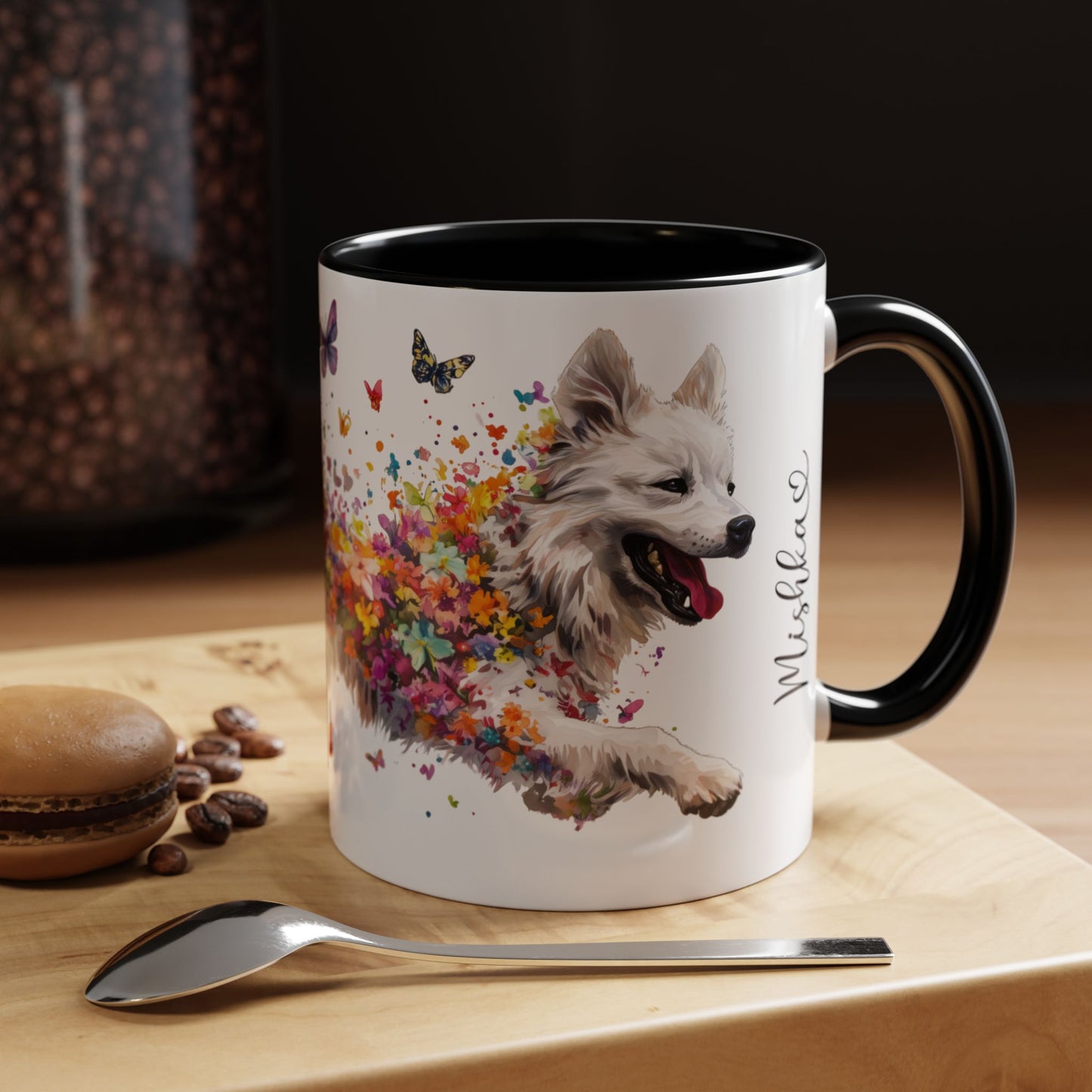 Samoyed Colorful Accent Mugs, 11oz