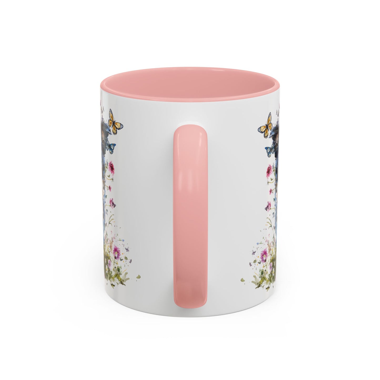 Border Collie #3 Personalized Accent Mugs, 11oz