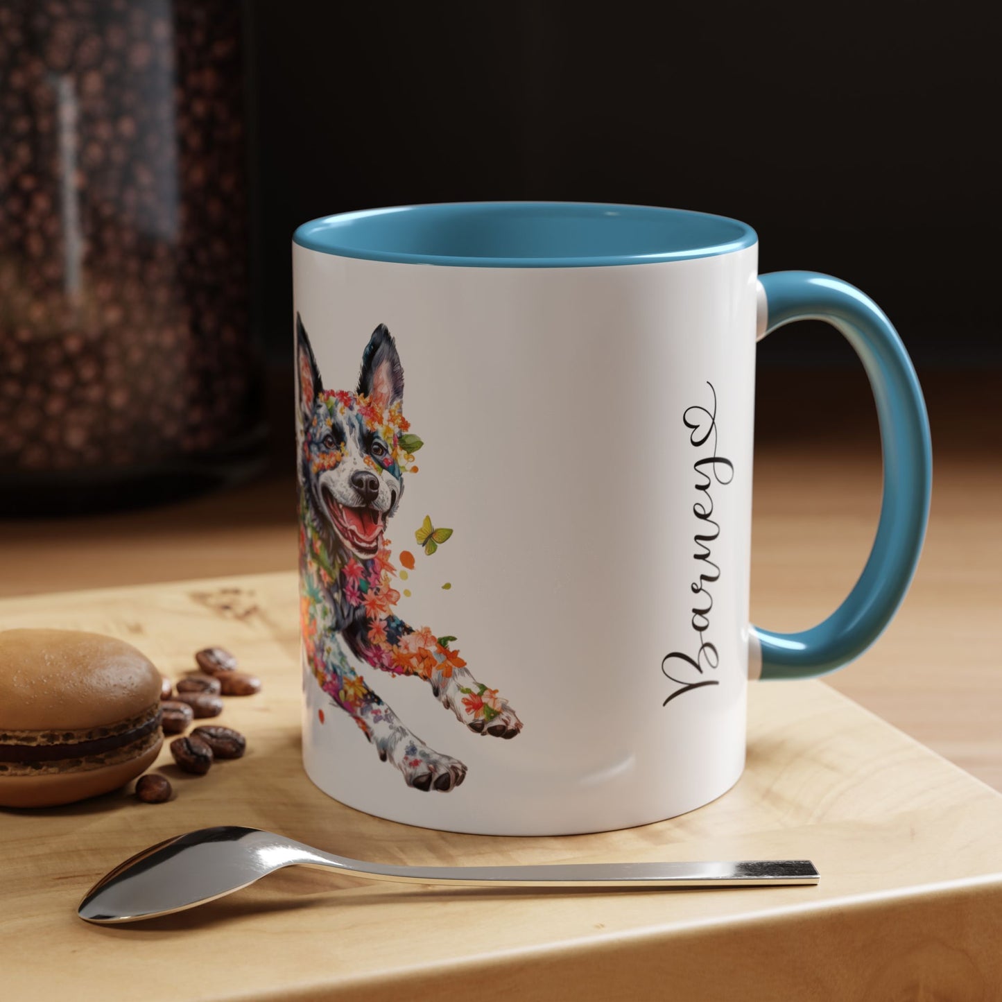 Australian cattle dog (Blue Heeler) Personalized Accent Mugs, 11oz