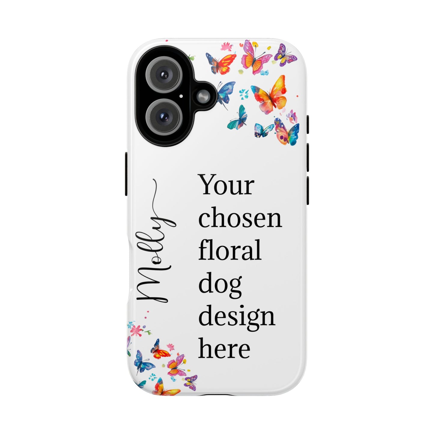 Phone Case, Personalized from ANY OF OUR DESIGNS - White case