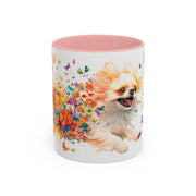 Peekingese #3 Personalized Accent Mugs, 11oz