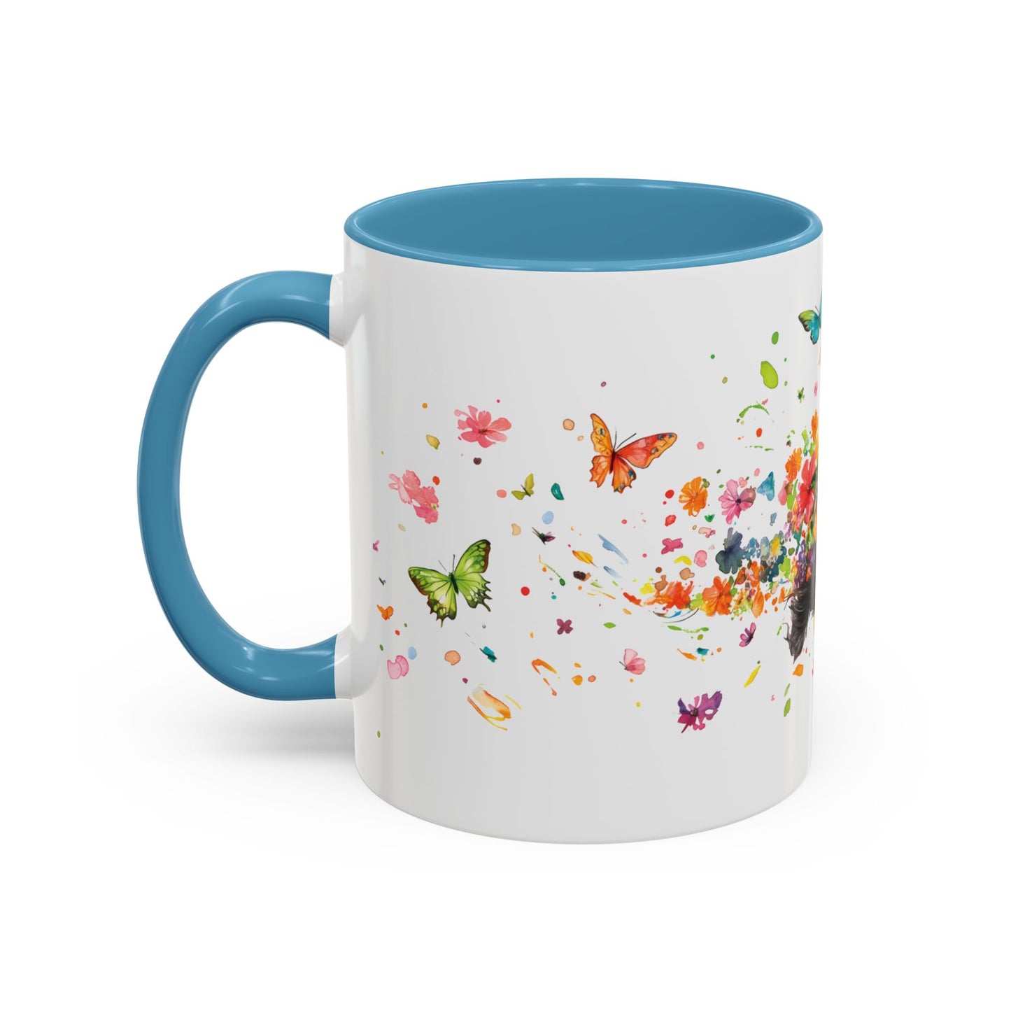 Peekingese #4 Personalized Accent Mugs, 11oz