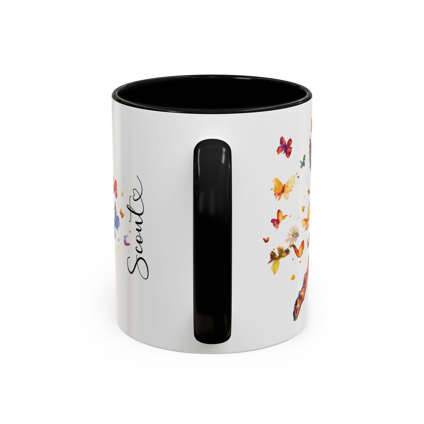 Dutch Shepherd Personalized Accent Mugs, 11oz