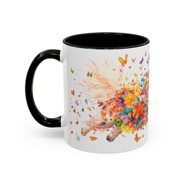 Peekingese #3 Personalized Accent Mugs, 11oz