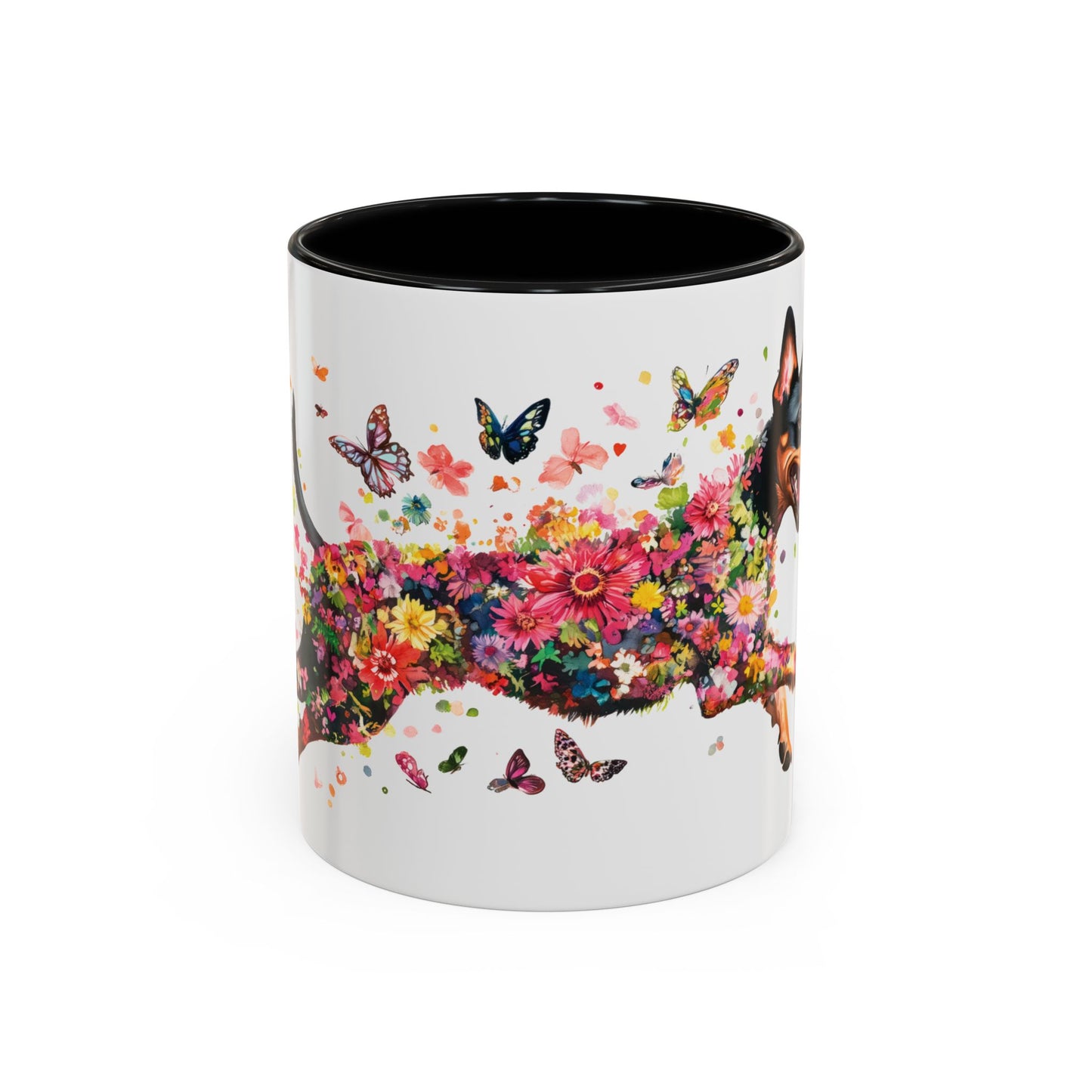 British Manchester Terrier Personalized Accent Mugs, 11oz