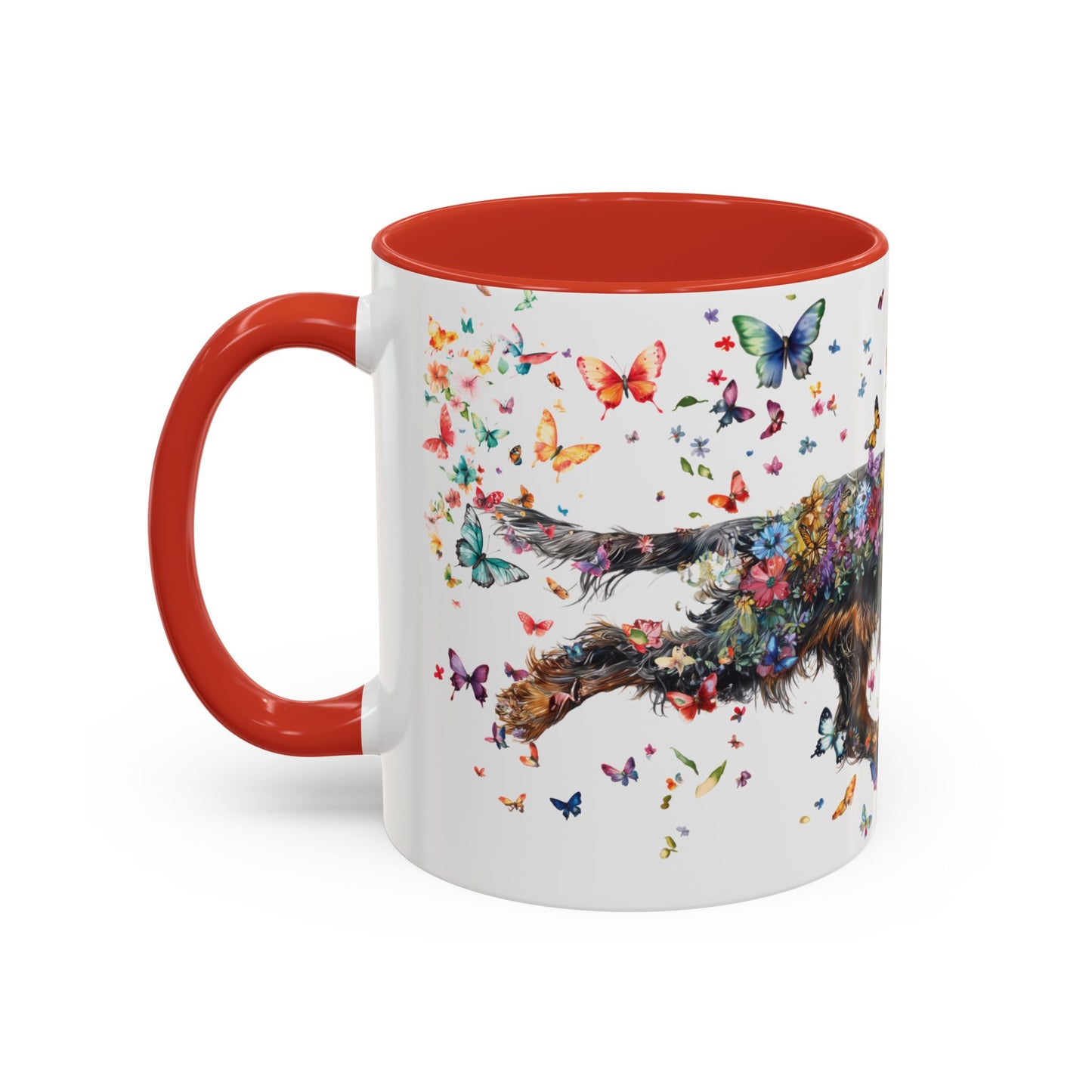 English Cocker Spaniel Personalized Accent Mugs, 11oz