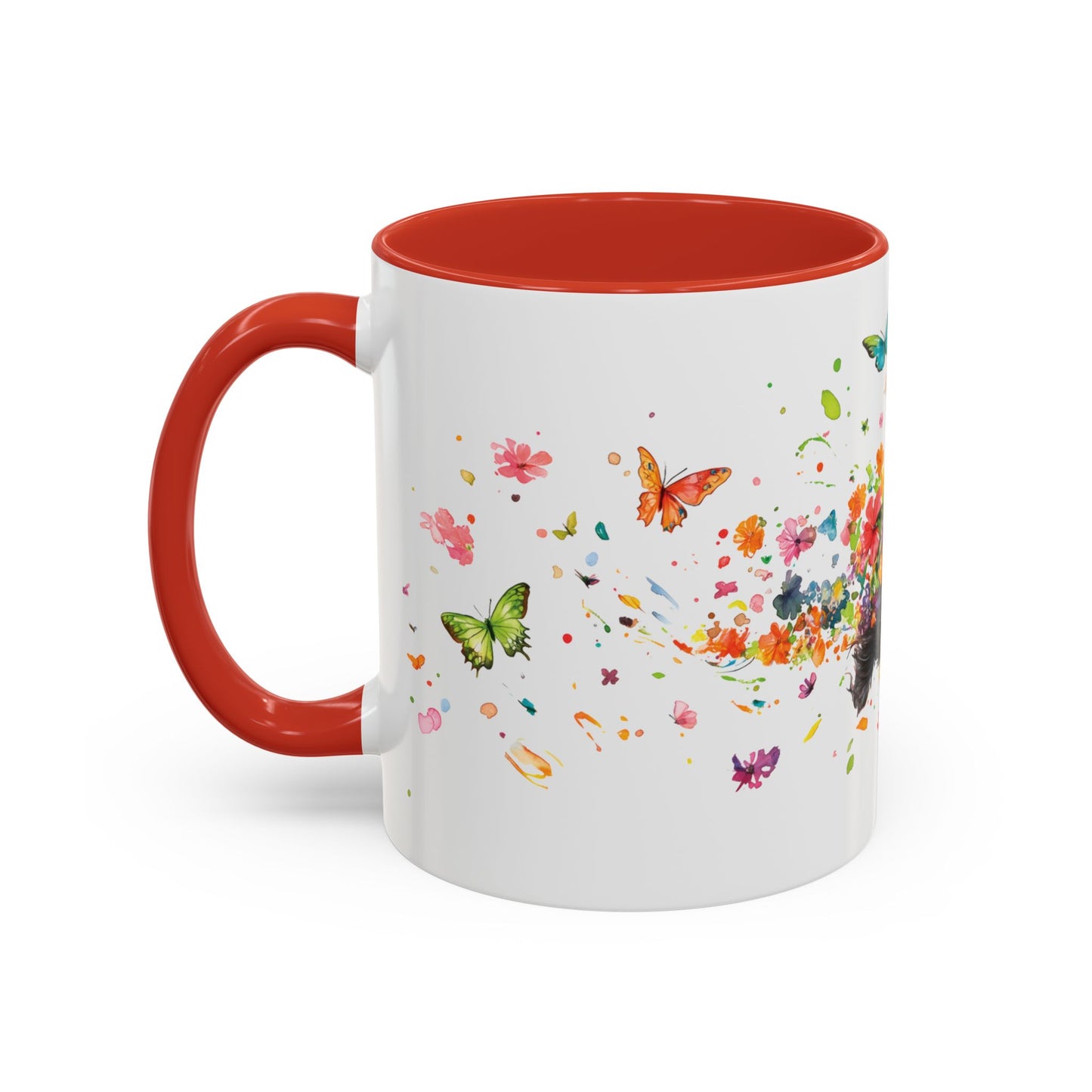 Peekingese #4 Personalized Accent Mugs, 11oz
