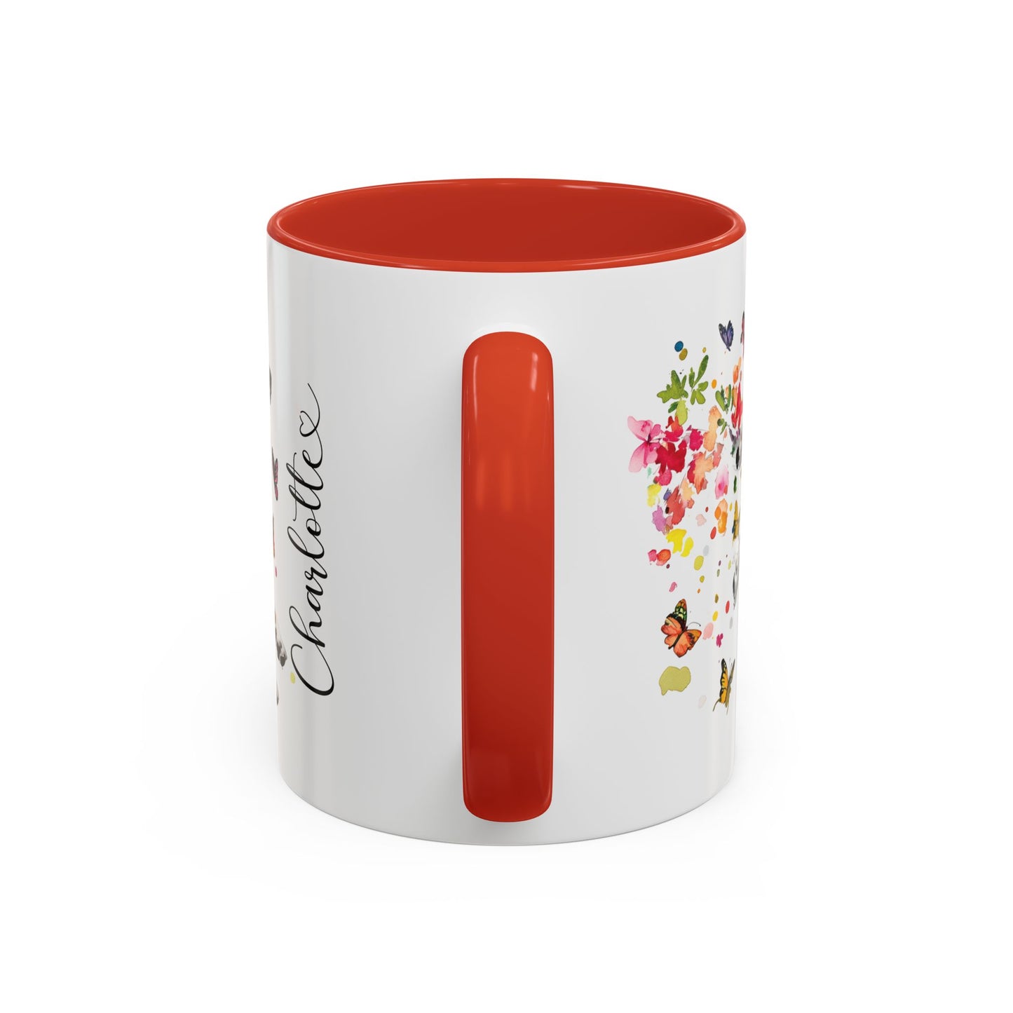 English Setter #3 Personalized Accent Mugs, 11oz