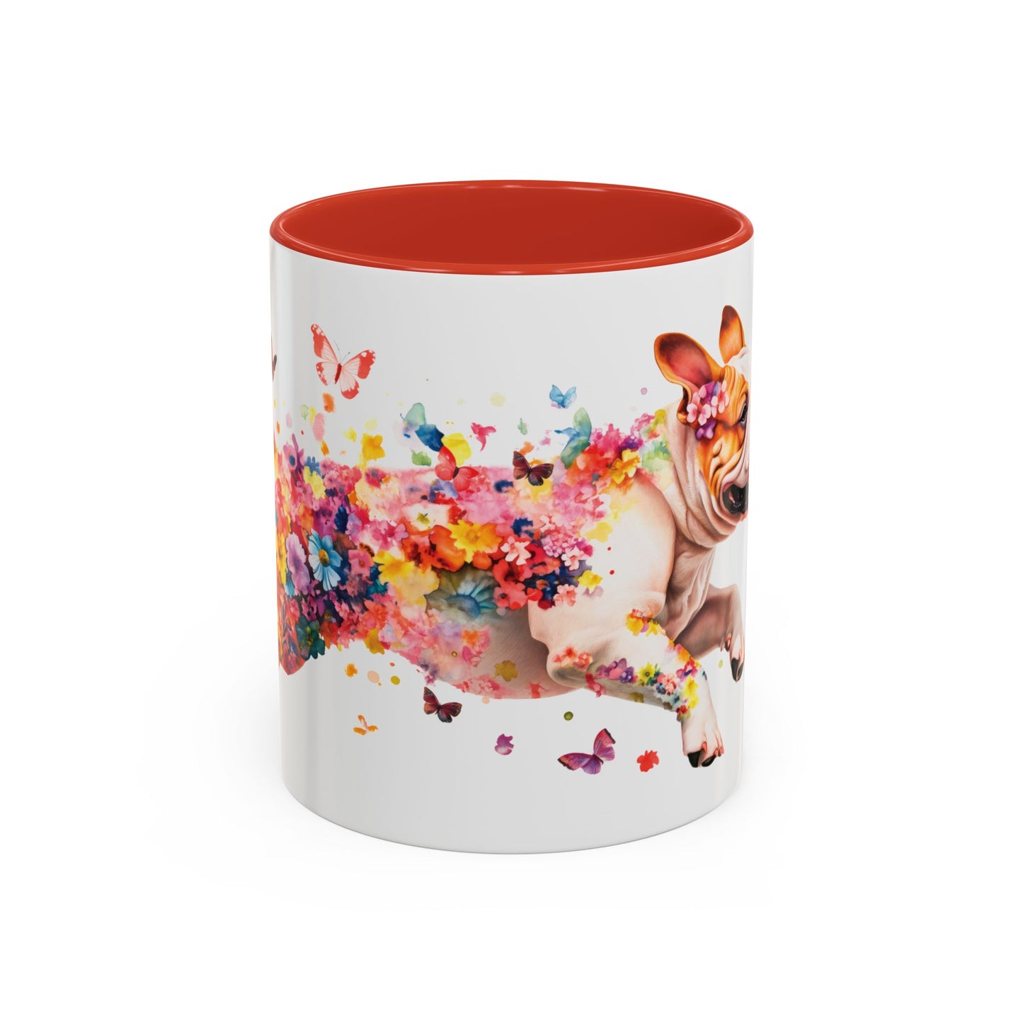 British/English Bulldog Personalized Accent Mugs, 11oz