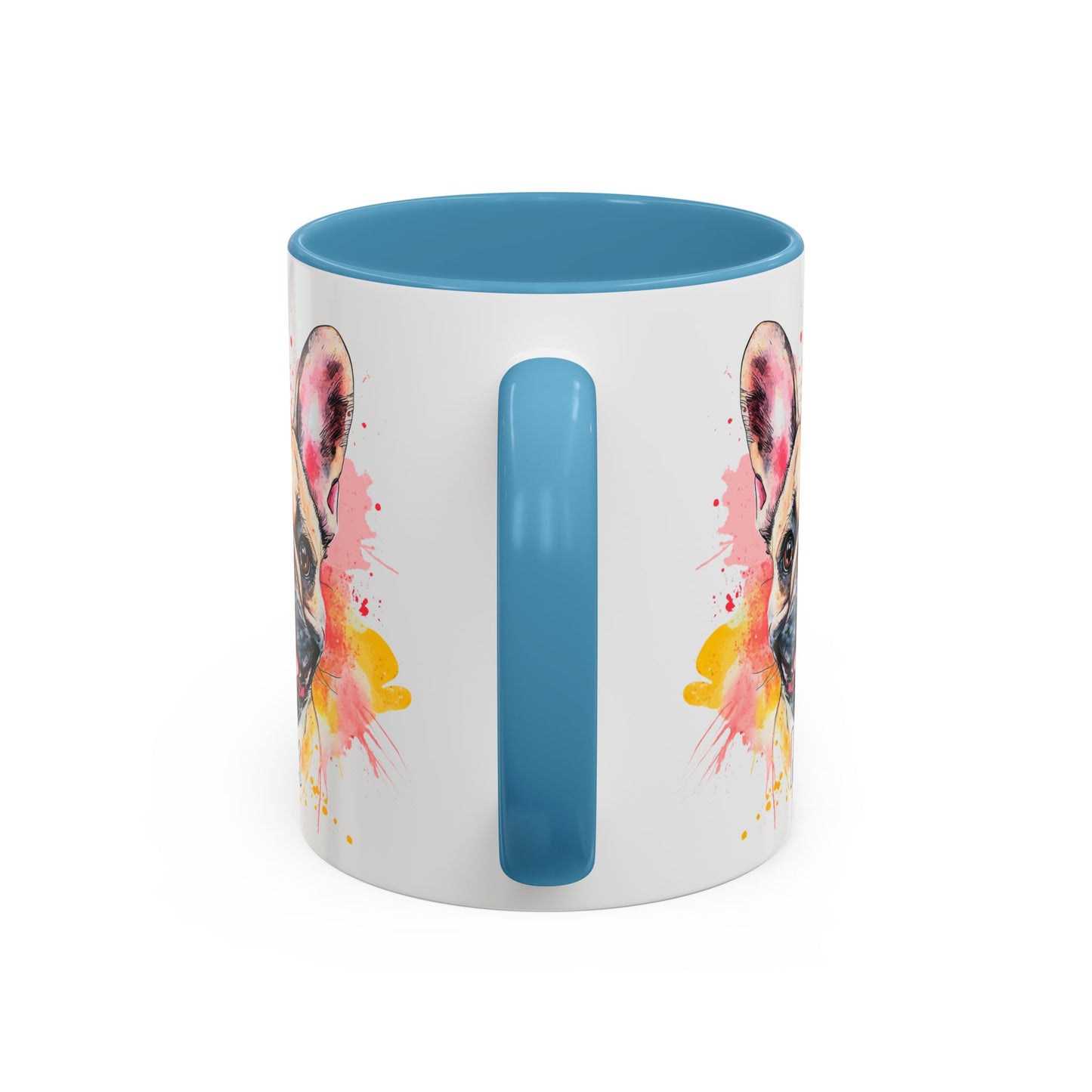French Bulldog #2 Colourful Personalized Accent Mugs, 11oz