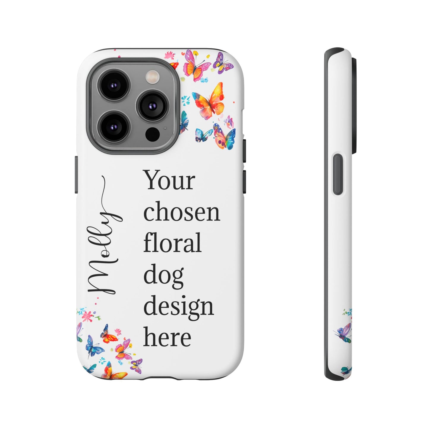 Phone Case, Personalized from ANY OF OUR DESIGNS - White case