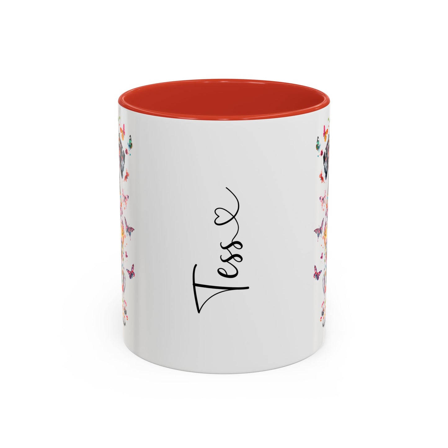 Dalmatian Personalized Colorful Accent Mugs, 11oz