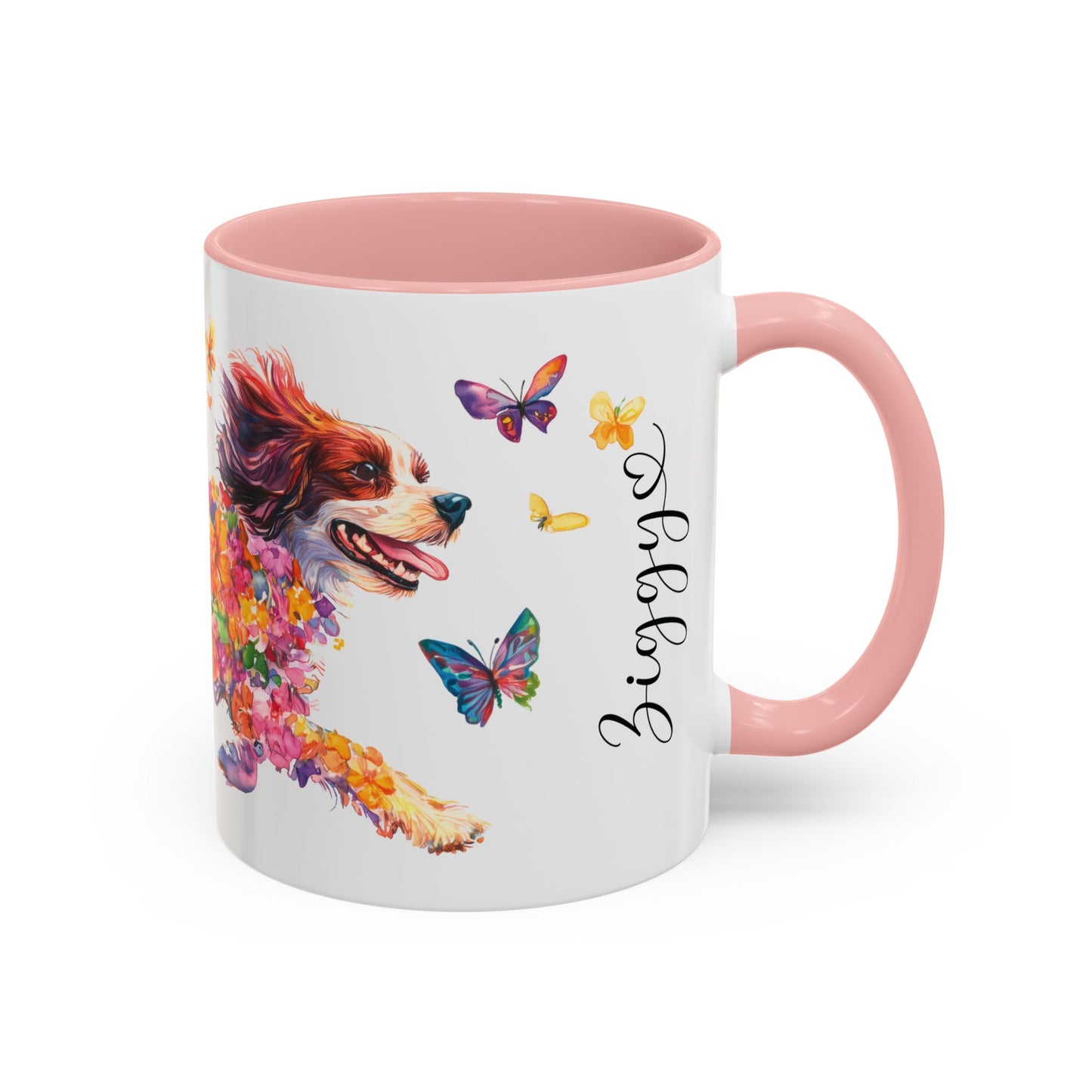 Cavalier King Charles Spaniel Personalized Accent Mugs, 11oz