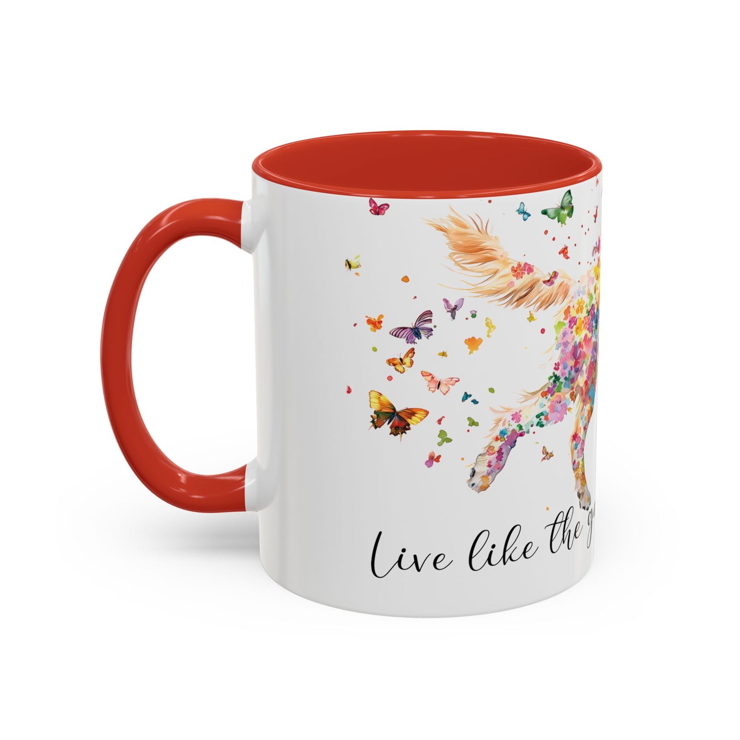 Golden Retriever #1 “Live like the gate was left open" Accent Mugs, 11oz