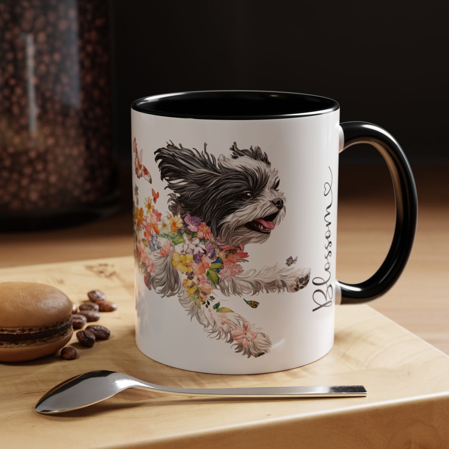 Shih Tzu #2 Personalized Accent Mugs, 11oz